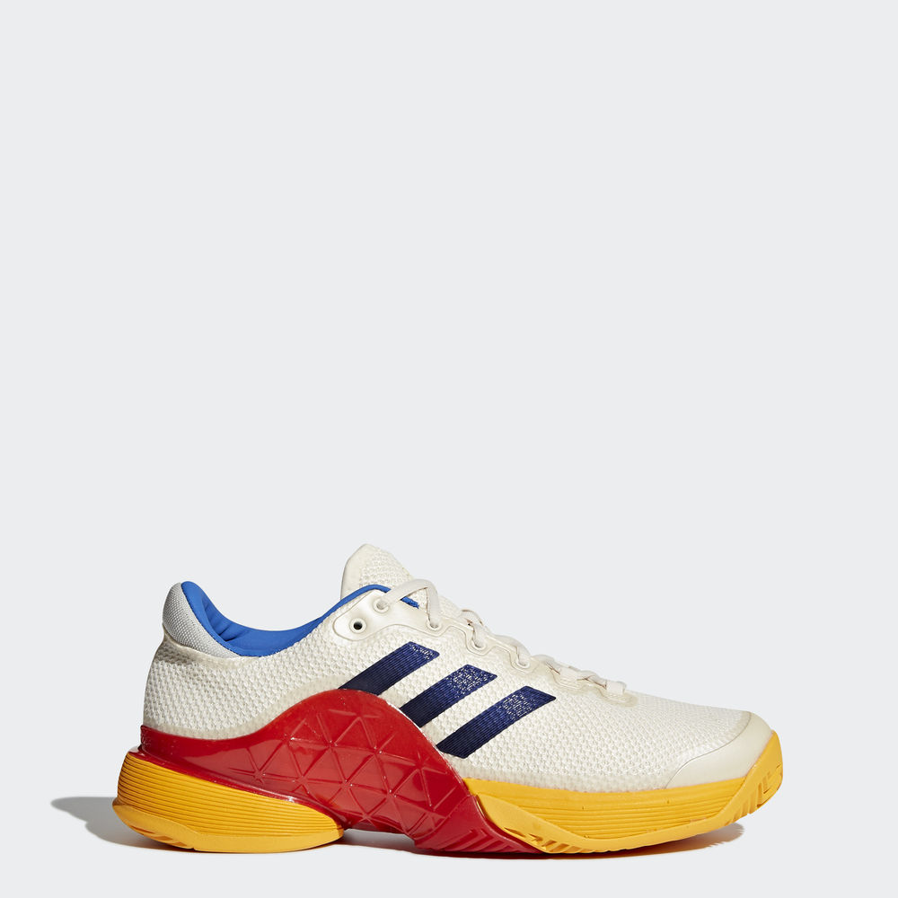 Adidas Barricade 2017 Pharrell Williams - παπούτσια τένις ανδρικα - Πολύχρωμο/Ασπρα,Μέγεθος: EU 36 –